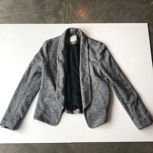 LOFT gray knit blazer